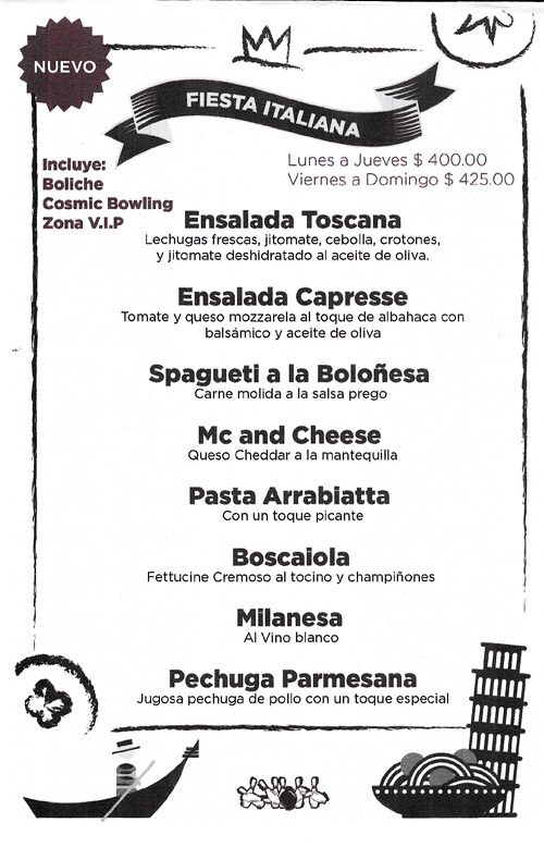 ital menu