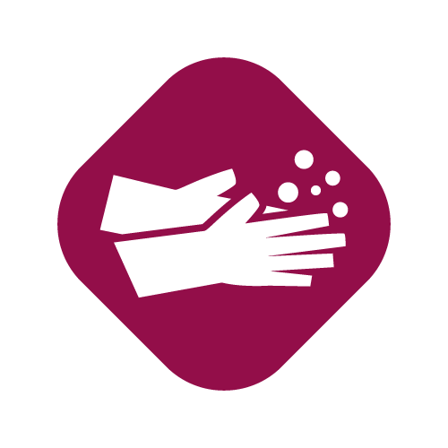 Toallitas desinfectantes y guantes adicionales disponibles para los huéspedes en todo momento