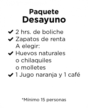 Paquete Desayuno